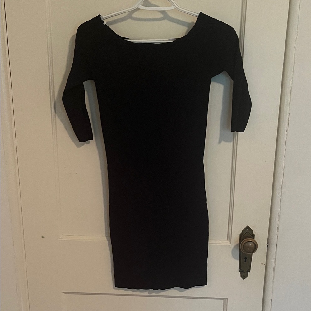 The Vintage Shop Classic Navy Long Sleeve Dress